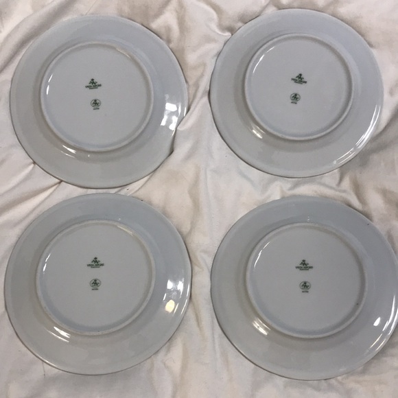 - Beautiful vista Alegre bread plate 7 inch diameter set of 4 Euc - Picture 5 of 5